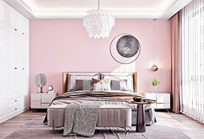 Dimoon 236''x17.7'' Pink Peel and Stick Wallpaper Contact Paper Modern Self - Image 5