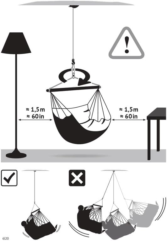 LA SIESTA® - Large Comfort Domingo Hammock Swing Chair & CasaMount - Weather & Tear Resistant Hanging Chair - Outdoor Indoor Hammock Chair w/Suspension Kit for Walls Ceilings Square Beams - Toucan