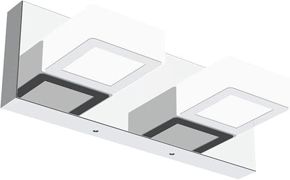 Ralbay Modern LED Vanity Light 2 Light Acrylic Stainless Steel by RalbayLighting