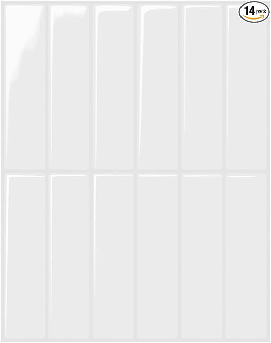 Peel and Stick Backsplash 3D Wall Tiles, Self-Adhesive, Oil Proof, Waterproof by DAGOU
