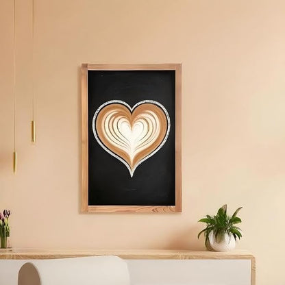 Magnetic Chalkboard for Wall Rustic Wood Framed Decorative Blackboard Sign - Image 7