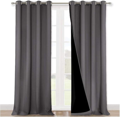 NICETOWN 100% Blackout Blinds, 52 inches x 102 inches, Laundry Room Decor - Image 2
