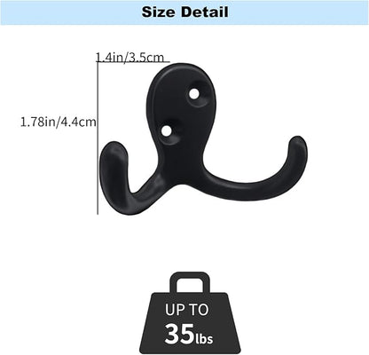 Kruodop 8 Pack Wall Hooks Wall Mounted Coat Hooks - Image 2