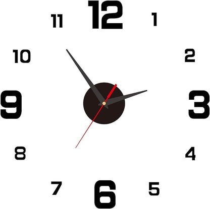 3D DIY Luminous Dial Acrylic Frameless Silent Wall Clock by Irishom