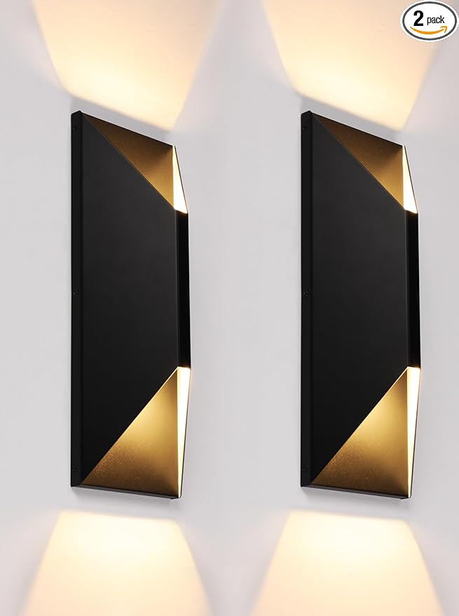 LEONLITE Dimmable LED Up Down Wall Light, CRI 90+, IP65 Waterproof, 10%-100% by LEONLITE