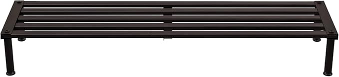 Metal Plant Stand, Rust-proof Aluminum Display Rack, Plants Display Stands Decoration Racks for Living Room Garden Balcony Patio (Ebony, 41.3Inch Low Leg)