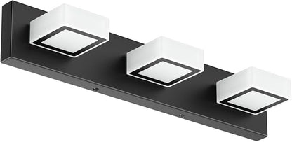 Ralbay Black Bathroom Vanity Lights 24inch Metal Acrylic LED Modern Bathroom - Image 9