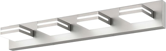 SineRise LED Modern Bathroom Vanity Light Fixtures, Brushed Nickel Modern by SINERISELIGHTING