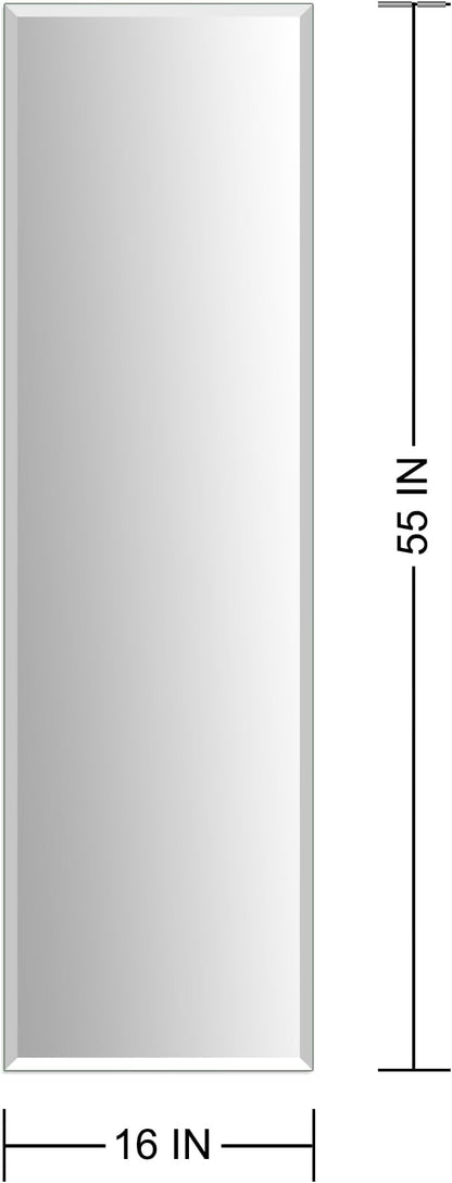 Ruomeng Frameless Full Length Mirror - Image 4