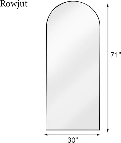 Rowjut Floor Full Length Mirror, Arched Mirrors Full Length 71"x30" - Image 5