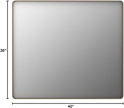 LOAAO 40”X36” Bronze Bathroom Mirrors - Image 9