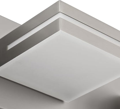 SineRise LED Modern Bathroom Vanity Light Fixtures, Brushed Nickel Modern - Image 3