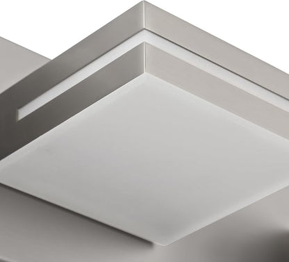 SineRise LED Modern Bathroom Vanity Light Fixtures, Brushed Nickel Modern - Image 4