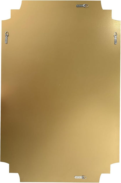 HQiJun Gold Mirror for Wall, Polished Bevelled Rectangle Mirror, Modern - Image 6