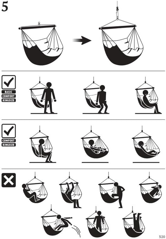 LA SIESTA® - Large Comfort Domingo Hammock Swing Chair & CasaMount - Weather & Tear Resistant Hanging Chair - Outdoor Indoor Hammock Chair w/Suspension Kit for Walls Ceilings Square Beams - Toucan