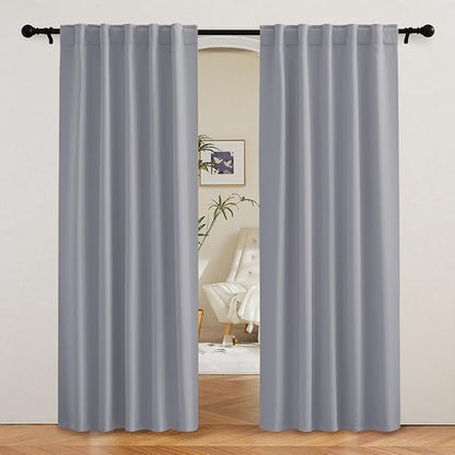 RYB HOME Blackout Curtains for Living Room, Privacy Thermal Insulating Window by RYBHOME