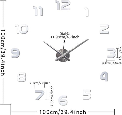 Extra Large Digital Wall Clock Decorative Battery Operated, Minimalist - Image 5