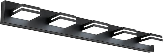 SineRise LED Modern Bathroom Vanity Light Fixtures, Matte Black Modern Acrylic by SINERISELIGHTING