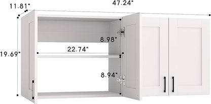 White Laundry Room Cabinets and Storage - Image 3