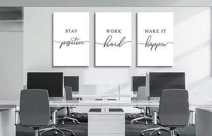 Framed Canvas Wall Art Positive Quotes Painting, Office Wall Art, Positive - Image 6