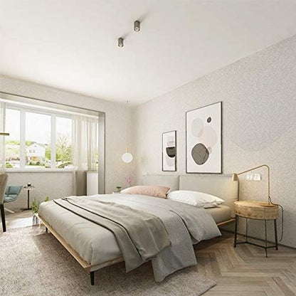 Cohoo Home Silk White Wallpaper Peel and Stick Contact Paper White Textured - Image 4