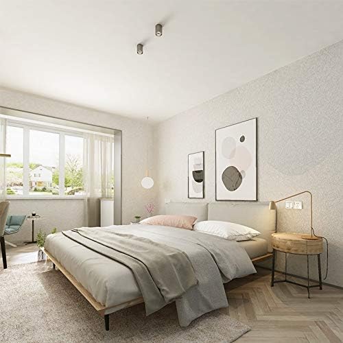 Cohoo Home Silk White Wallpaper Peel and Stick Contact Paper White Textured - Image 5