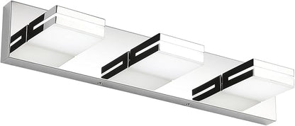 SineRise LED Modern Bathroom Vanity Light Fixtures, Chrome Modern Acrylic by SINERISELIGHTING