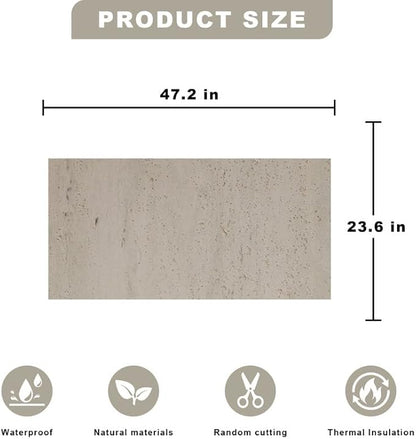 3D Wall Panels - 4PCS 47.2"x23.6" Faux Stone Wall Covering - MCM Modified Clay - Image 5