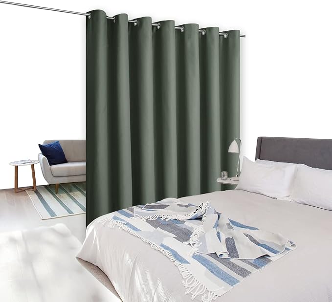 NICETOWN Dark Mallard Curtains for Sliding Glass Door, 84 inch Long, Grommet - Image 9