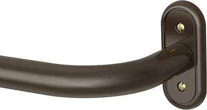 Curtain Rods 36-152 Inch, Bronze Wrap Around Blackout Curtain Rods by Wolistsa
