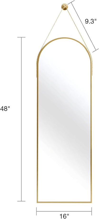 Full Length Mirror, Arched Wall Mounted Mirror, Wall Mirrors Full Length - Image 4