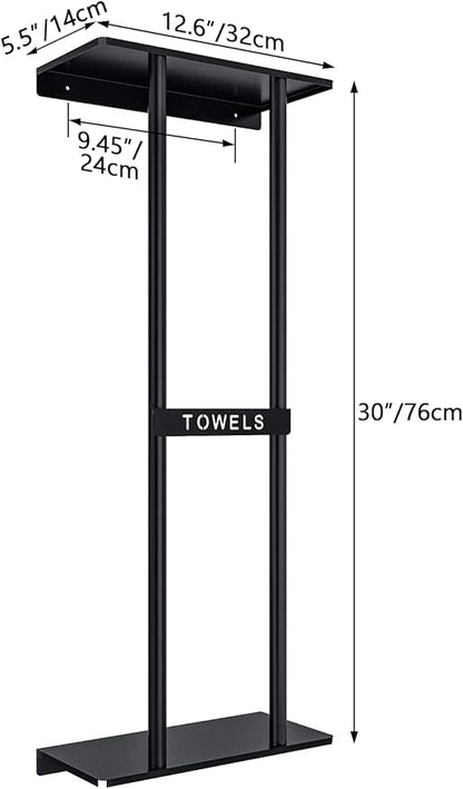 STWWO Towel Racks for Bathroom, Bathroom Towel Storage Wall Mounted 30 inch - Image 3