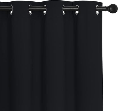 NICETOWN Black Curtain Drape for Bedroom - Image 2