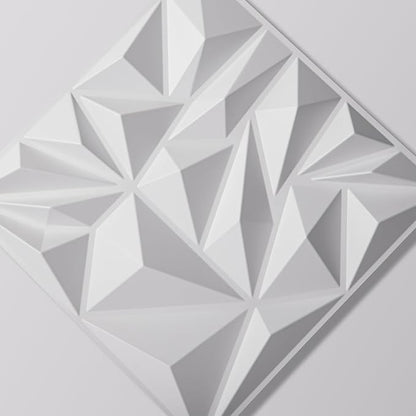 Art3d 50-Pack 3D Wall Panels for Interior Wall Decor, Modern Diamond Textured - Image 8