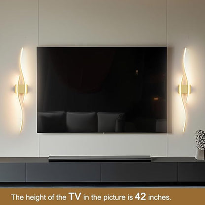 Modern Wall Sconces Set of 2, Dimmable LED - Image 2