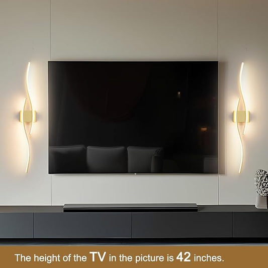 Modern Wall Sconces Set of 2, Dimmable LED - Image 2