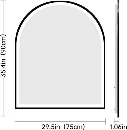 Arched LED Mirror for Bathroom 30"x36", 3 Color Changing, Shatterproof - Image 8
