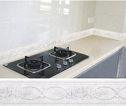Creation Core 4.2x196.8 Waterproof Wallpaper Border 3D Pattern Wall Decor - Image 2