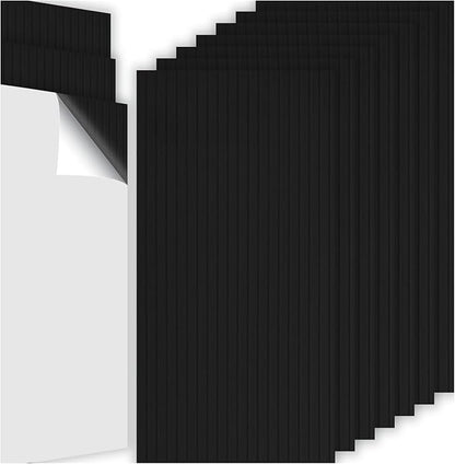 10Pack Large Acoustic Panels, Self-Adhesive Sound Dampening Wall Panels by Lakexus