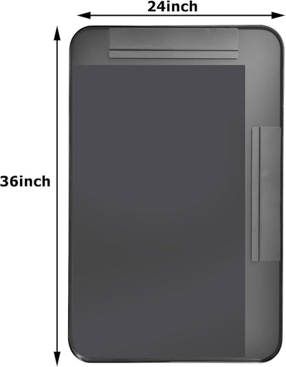 36x24 Inch Black Bathroom Mirror - Image 4