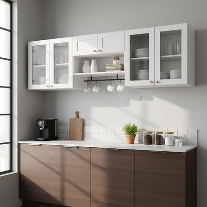 70.8"L Wall Mounted Laundry Room Cabinet Set - Image 3