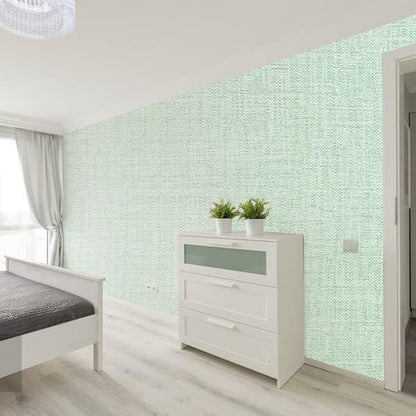 Yancorp 16"x394" Textured Fabric Wallpaper Faux Grasscloth Peel and Stick - Image 4