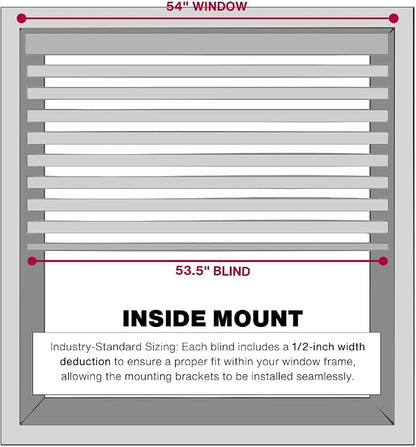 LOTUS & WINDOWARE Cordless 1" Vinyl Blind, Room Darkening, Horizontal Blinds - Image 4