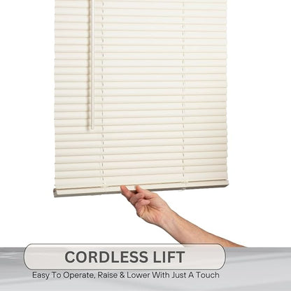 LOTUS & WINDOWARE Blinds 1 inch Cordless Mini Vinyl Wand Control - Image 3