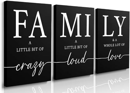 GUBIYU Black Family Home Wall Decor by GUBIYU