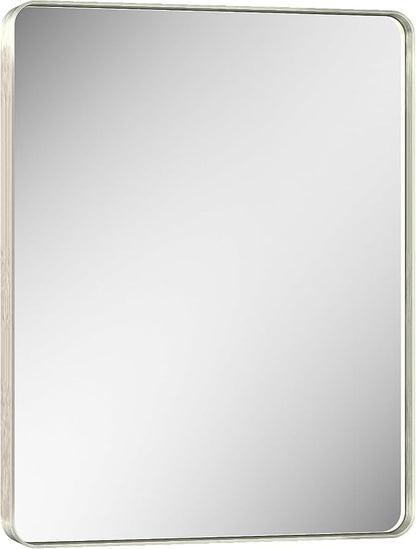 Keonjinn 28 x 36 Inch Brushed Nickel Bathroom Mirrors - Image 9