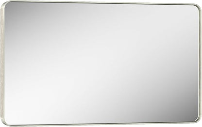 Keonjinn 40 x 24 Inch Brushed Nickel Bathroom Mirrors - Image 8