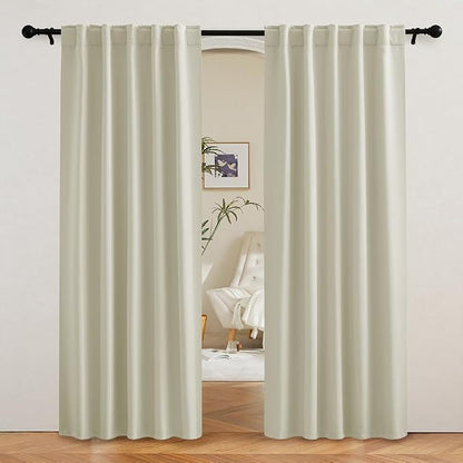 RYB HOME Blackout Curtains for Living Room, Privacy Thermal Insulating Window by RYBHOME