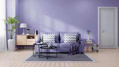 118"x17.7" Purple Wallpaper Solid Color Peel and Stick Wallpaper Purple Contact - Image 5