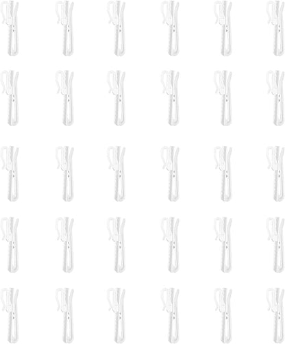 30 PCS Plastic Curtain Hooks Adjustable Pinch Pleat Curtain Clips Room Divider by CBSROROHome